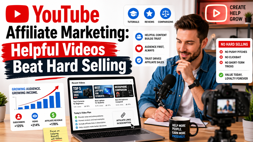 YouTube Affiliate Marketing Helpful Videos Beat Hard Selling